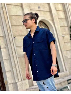 پیراهن آستین کوتاه تمام نخ کد 1078